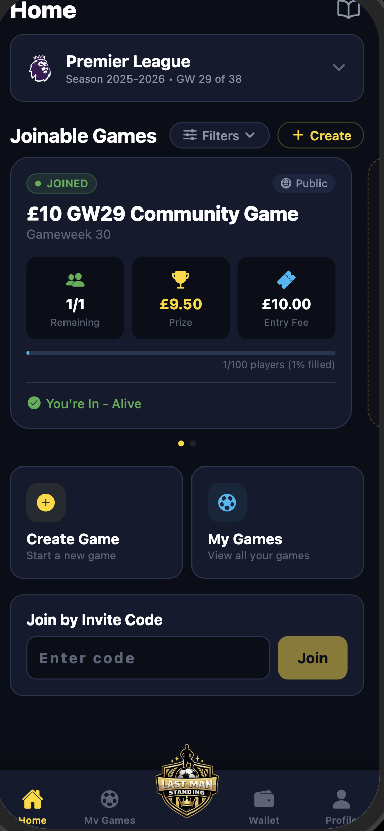 Last Man Standing App